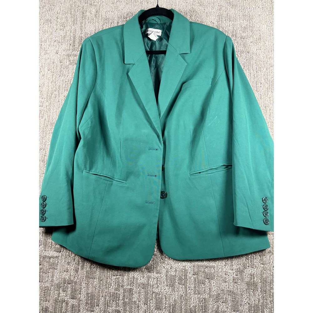 Jessica London Blazer 16P Green Jacket Petite